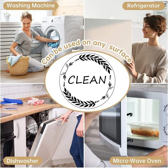 Clean and Dirty Magnet，Dishwasher Magnet Clean Dirty Sign Indicator，Reversible D - Picture 4 of 6